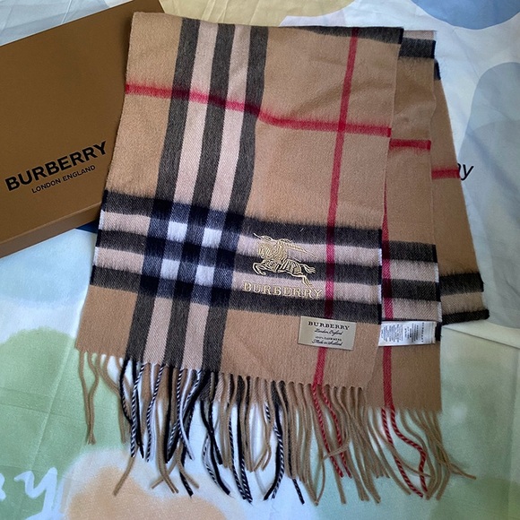 Burberry Accessories - Burberry Brown Check Scarf